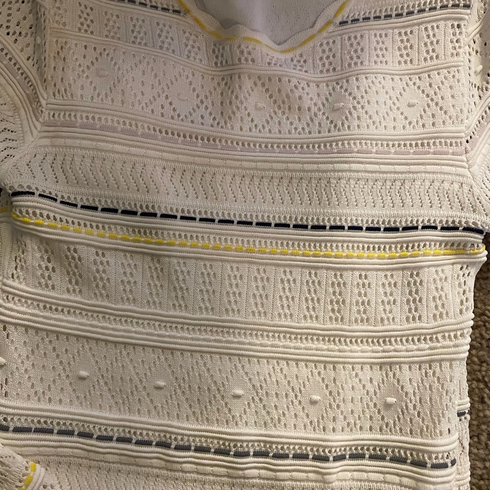 Ronny kobo white crochet dress Beautiful - Picture 3 of 9
